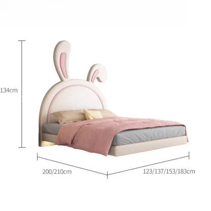 Cadre de lit pour enfants blanc joli pour filles en forme d'animal Lit de princesse de luxe Loft Comferter Cama Infantil Ensemble de chambre à coucher Meubles