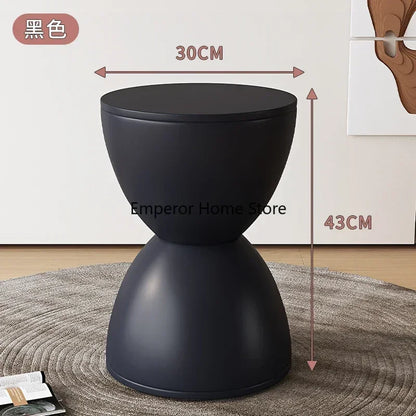 Round Stool Children Plastic Shoe Changing Coffee Table Low Stool Dresser Chair Hourglass Shaped Entrance Hall Furniture 발받침