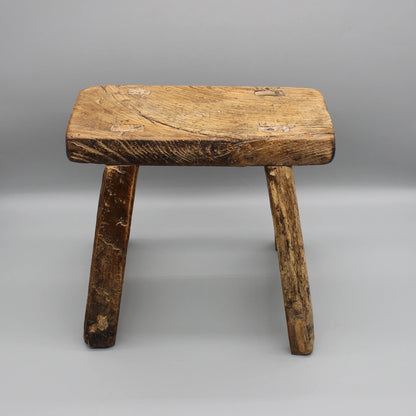 Ancien tabouret de cuisine chinois, petit banc de salle de bain, chaise pour enfant