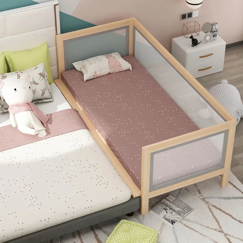 Solid Wood Kids Bed Railing Guardrail Toddler Boy Children Beds Platform Play Literas Para Adolescente Bedroom Furniture