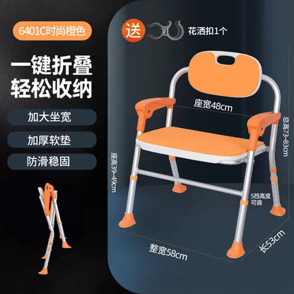 Toilet Shower Bathroom Chair Vanity Children Folding Potty Stool Portable Squat Elderly High Minder Tabouret Trendy Furniture