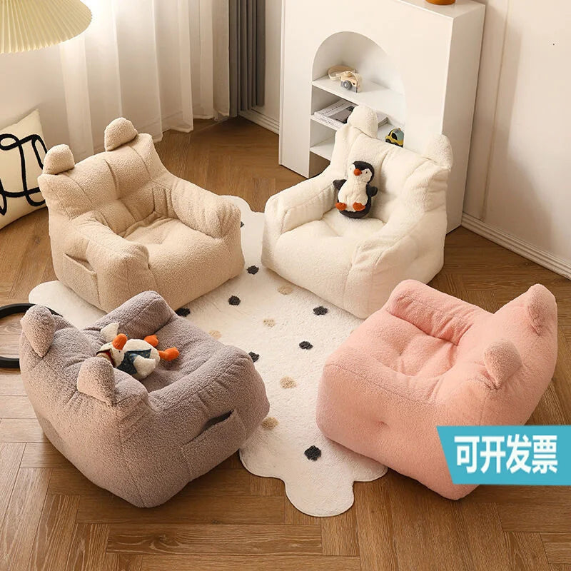 Canapé pour enfants Puff Child Canapé Chaise pour tout-petits Chaises Pouf Must Canapés pour enfants Fille Kawaii Canapé Infantil Fraise Lit pour bébé