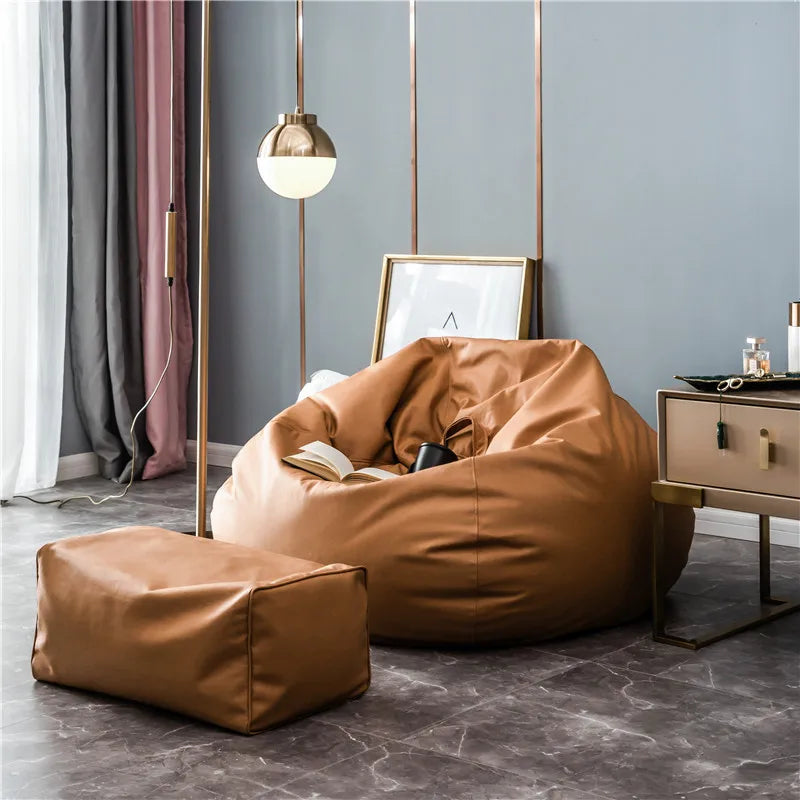 Pouf inclinable en mousse moelleuse pour salon, remplissage de couchage, bureau, canapé paresseux, pouf unisexe, canapé moderne, décoration de salle de bain