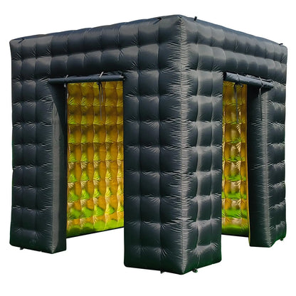 Cabina de fotos inflable portátil, cabina de fotos con forma de cubo y soplador de aire, telón de fondo para fotomatón para fiestas, bodas y eventos