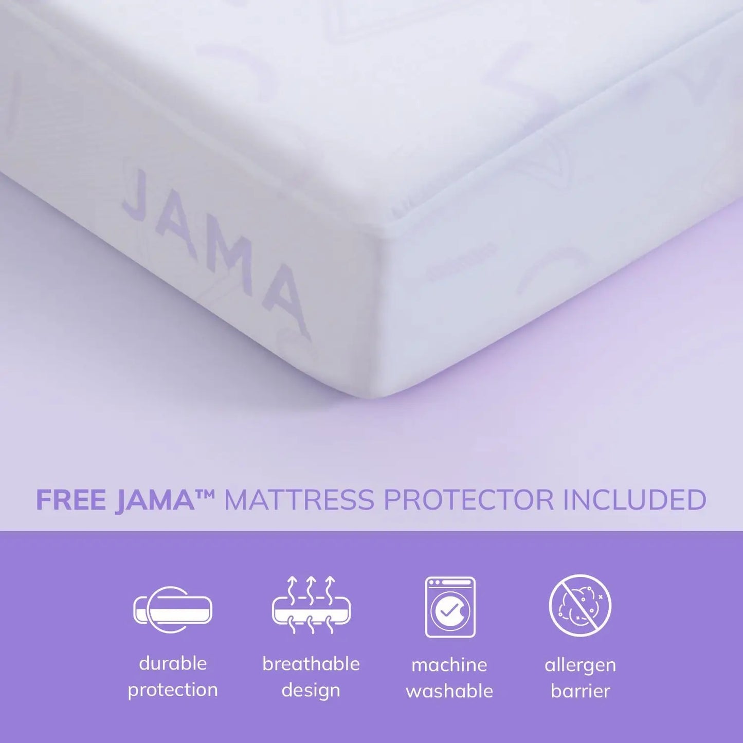 Matelas double en mousse à mémoire de forme pour enfants avec protection pour lit superposé dans une boîte Fabriqué aux États-Unis Certifié CertiPUR-US, gigogne mi-ferme