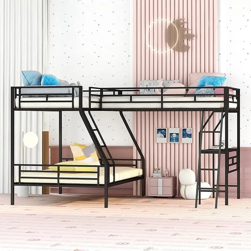 Metal Bunk Bed Set for Kids and Teens Over Twin