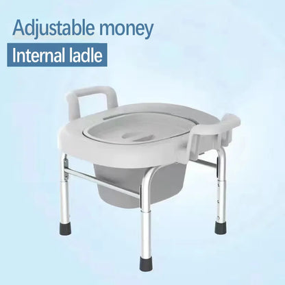 Portable Toilet Chair Sitting Stool Chair Elderly Pregnant Children Portable Squat Toilet Room Bedside Toilet Seat Non-slip