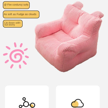 Warming Bean Pack Cute Children Lazy Sofa Casual Fabric Single Reading Corner Mini Leisure Chair Baby Seat Hot Sale Dropshipping