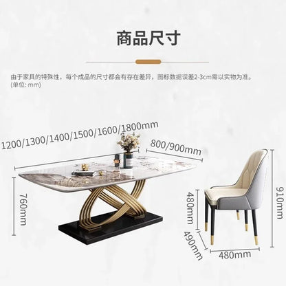 Tables Restaurant Café Table Ensembles de salle à manger Cuisine de luxe Îlots Jardin Moderne Salon Chaises Meubles Comedor Salle à manger Chine