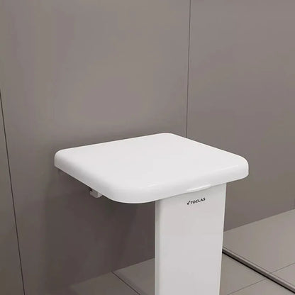 Silla de baño con ducha de pared nórdica, bonita y de diseño, taburete pequeño para niños, silla plegable, muebles de salón