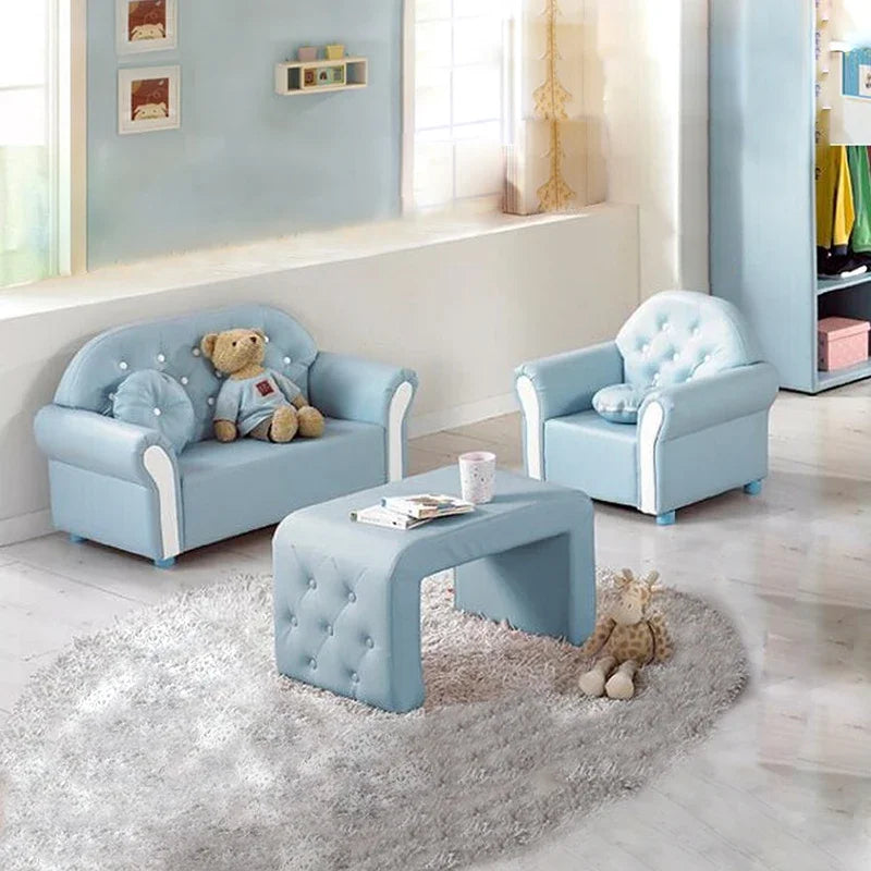 Luxurious Couch Armchairs Child Sofa House Kids Children Reading Bed Room Design Baby Chairs Canape Enfants Furniture Puff JGY