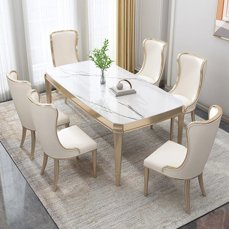 Table Dining Kitcjen Dinning Tables Sets Small Furniture Home Light Luxury Room Set Restaurant Patio Furniture Kitchen Chairs