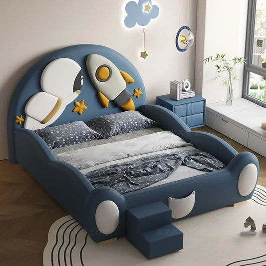 Luxury Unique Childrens Bed Frame Modern Comferter Loft Bed Headboards Kids Cama De Casal Bedroom Furniture