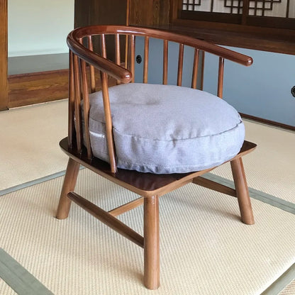 Sillas de madera con diseño de acento para sala de estar, taburete de maquillaje, escritorio para exteriores, sillas para sala de estar para niños, muebles portátiles de estilo japonés