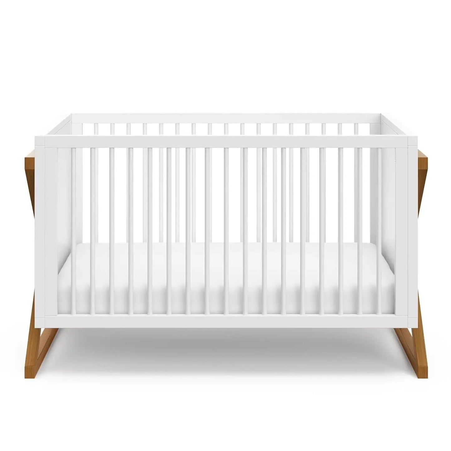 Lit de bébé convertible 3 en 1 Storkcraft Equinox (bois flotté vintage) se transforme facilement en lit pour tout-petit et lit de jour, matelas réglable en 3 positions