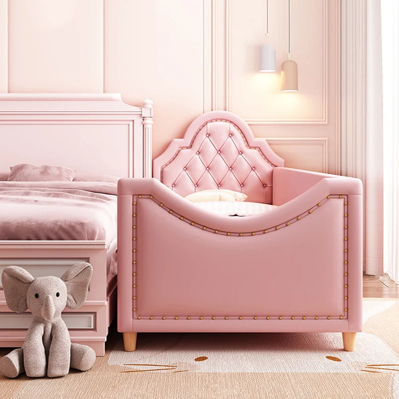 Ensemble complet de housses de lit de princesse pour enfants, organisateur de château, lit de luxe moderne, matelas à la mode, lit pour enfants, meubles de chambre à coucher