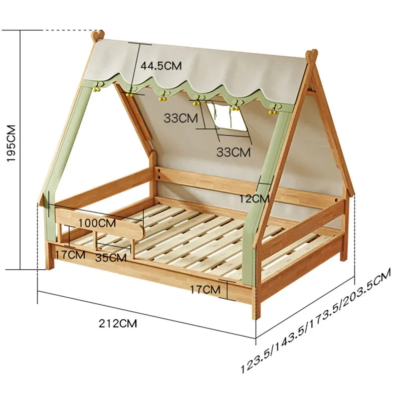 Lit en bois Berceau‌ Lits pour bébé mère-enfant Garçon Enfant Jumeau Famille Enfants 10 ans Letto Per Bambini Meubles de chambre