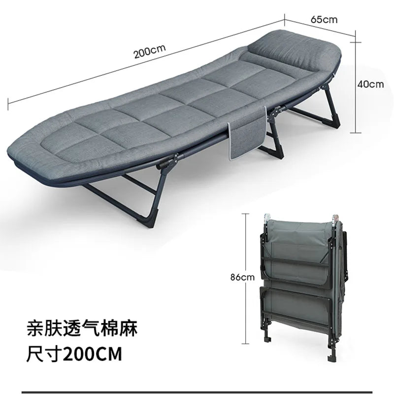 Portable Folding Bed Beauty Floor Kids Travel Folding Bed Bedroom Metal Foldable Wall Letto Pieghevole Minimalist Furniture