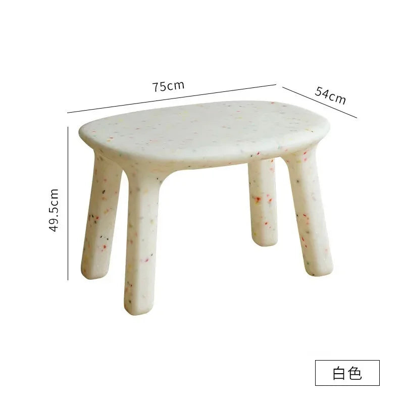 Juego de mesa y sillas de estudio de plástico para niños, mesa, silla, taburete, jardín de infantes, mesas de plástico resistentes y duraderas para niños, muebles