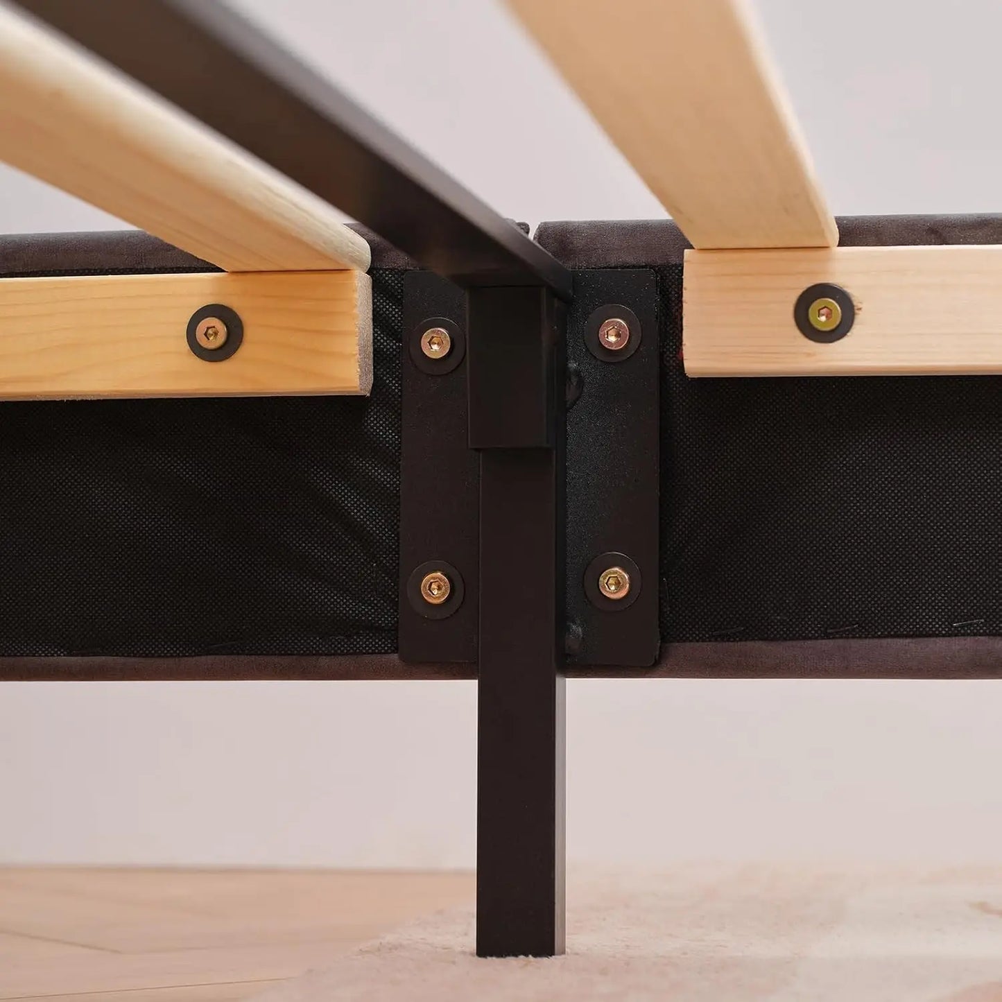 Estructura de cama doble para niños, cama para niños con cabecero en forma de gato, cabecero tapizado de piel sintética, estructura de cama doble para niños