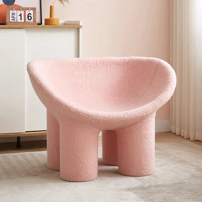 Silla con patas de elefante MOMO para niños, diseño nórdico, individual, sencilla, creativa, con asiento de terciopelo de cordero, taburete de elefante