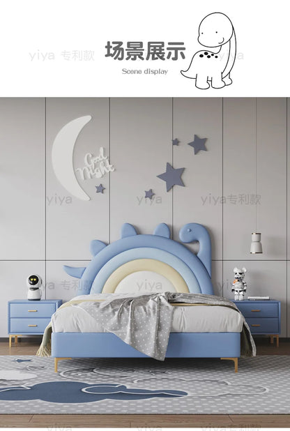 Lit double pour enfants unique et moderne, joli lit mezzanine nordique confortable pour enfants, meubles de chambre à coucher de luxe Cama Infantil