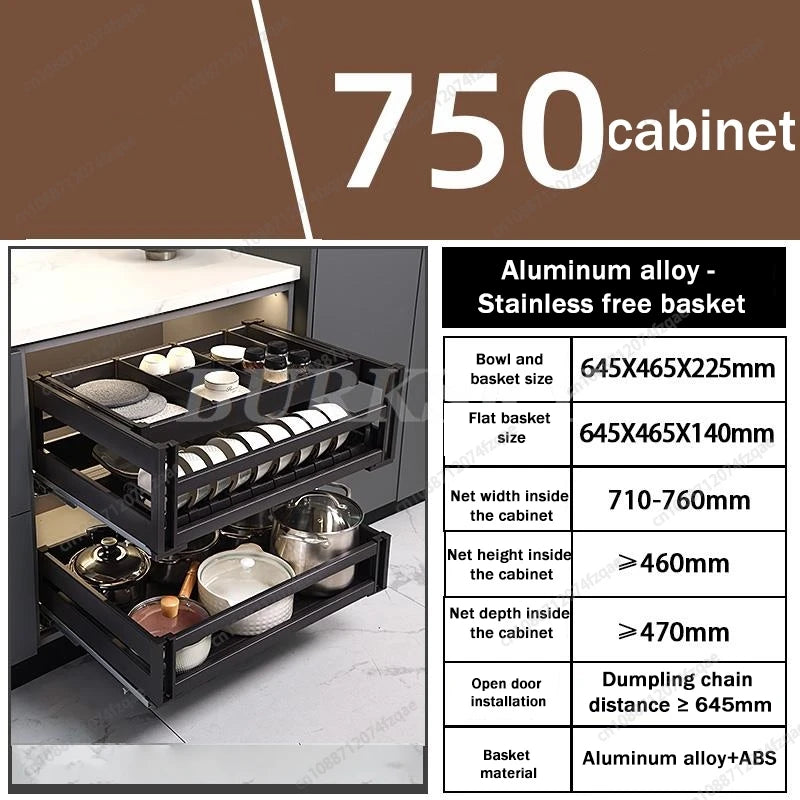 Gabinete de cocina y canasta de esquina de almacenamiento Estante para platos de condimentos incorporado Estante para platos extraíble completamente abierto y giratorio Suministros de almacenamiento