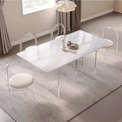 Mesa grande Muebles modernos Diseño de sala de estar Comedor nórdico para el hogar Mesas de comedor de lujo Juegos de muebles de cocina Esstich Patio