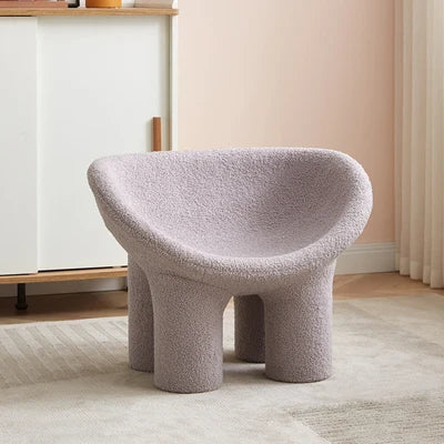 MOMO Chaise à pattes d'éléphant pour enfants, design nordique, simple, créatif, en velours d'agneau, chaise de loisirs, tabouret éléphant