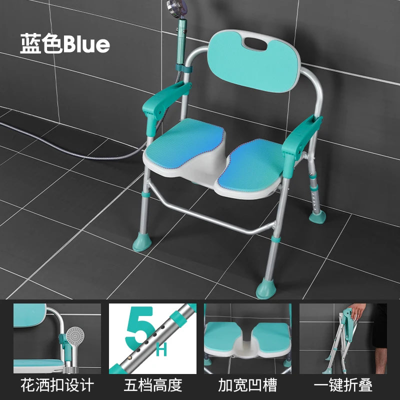 Chaise de salle de bain pour enfants peu encombrante Accessoires médicaux Tabouret de massage d'extérieur design Taburete de maquillage Meubles de salon pliables