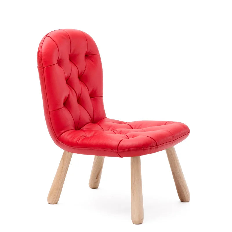 Chaise pour enfants en bois massif, tabouret bas, chaise d'écriture pour maternelle, apprentissage, maison, dossier, canapé, cuisine, balcon, meubles en bois