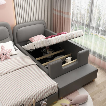 Camas para niñas princesas, modernas y cómodas, color rosa, para bebés, loft, color blanco, muebles para el hogar