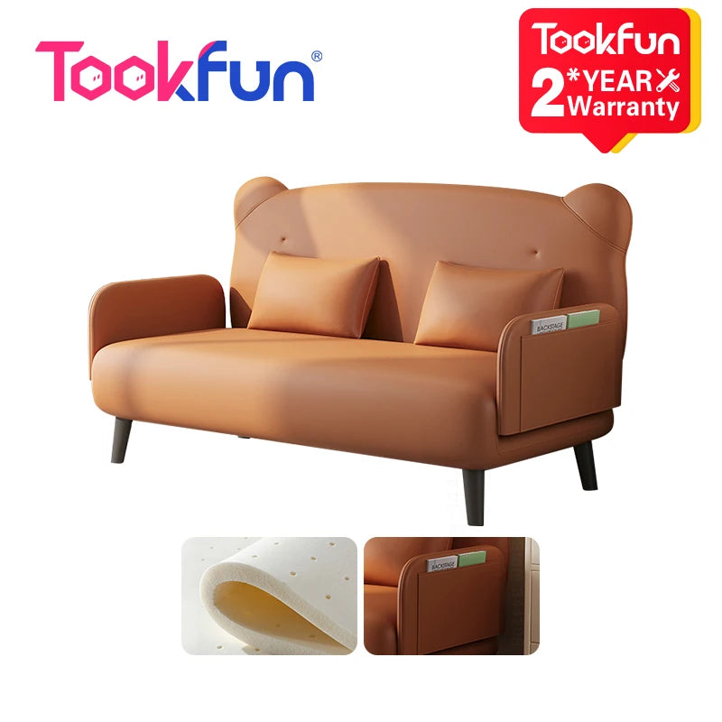 Sofá cama plegable doble Tookfun de 0,7 m de ancho para apartamento pequeño, sala de estar, balcón, cama multifuncional, cama plegable individual para niños