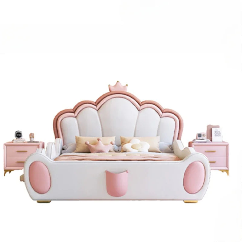 Princesse Jolie Luxe Lit Pour Enfants Filles Moderne Mignon Villa Lit Loft Queen Size Enfants Cama Box Casal Chambre Ensemble Meubles