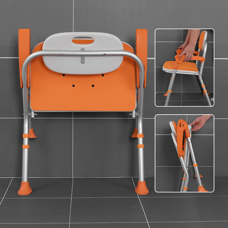 Silla de baño plegable para ducha, inodoro, orinal para niños, taburete portátil para sauna, taburete alto para ancianos, muebles de moda