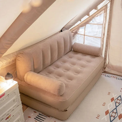 Lit moderne unique en plein air de luxe avec design d'air confortable pour enfants, siège gonflable en tatami doux, meubles portables, meubles tendance