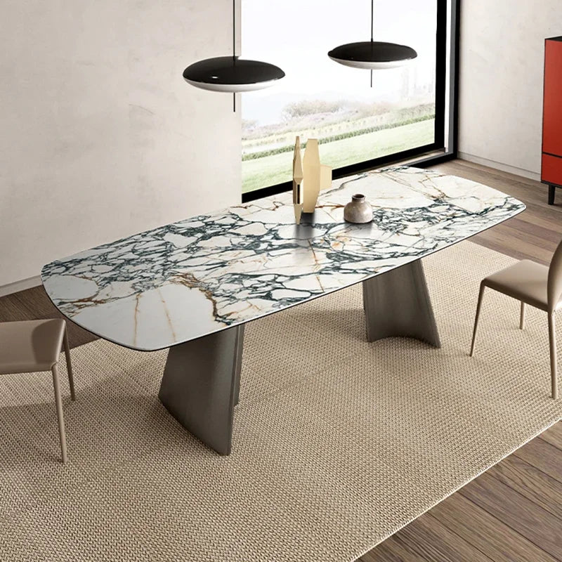 Juego de comedor de lujo ligero, mesa pequeña, juegos de mesa de comedor, muebles para el hogar, restaurante, cocina, muebles de patio, sillas de cocina