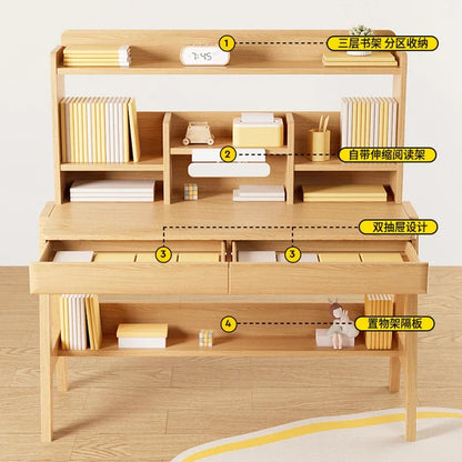 Mesas de juego para la escuela Escritorio para niños Silla Mesa para estudiantes de primaria Escritorio para sala pequeña Niña Niño Mesilla de noche Mesa de estudio para niños LT