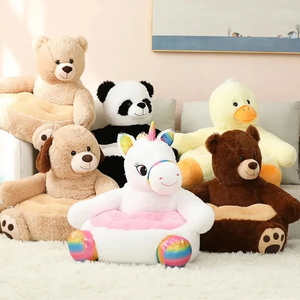 Sofá infantil con dibujos de animales de Corea, sofá infantil creativo, sillón de peluche, bonito, ligero, suave y perezoso