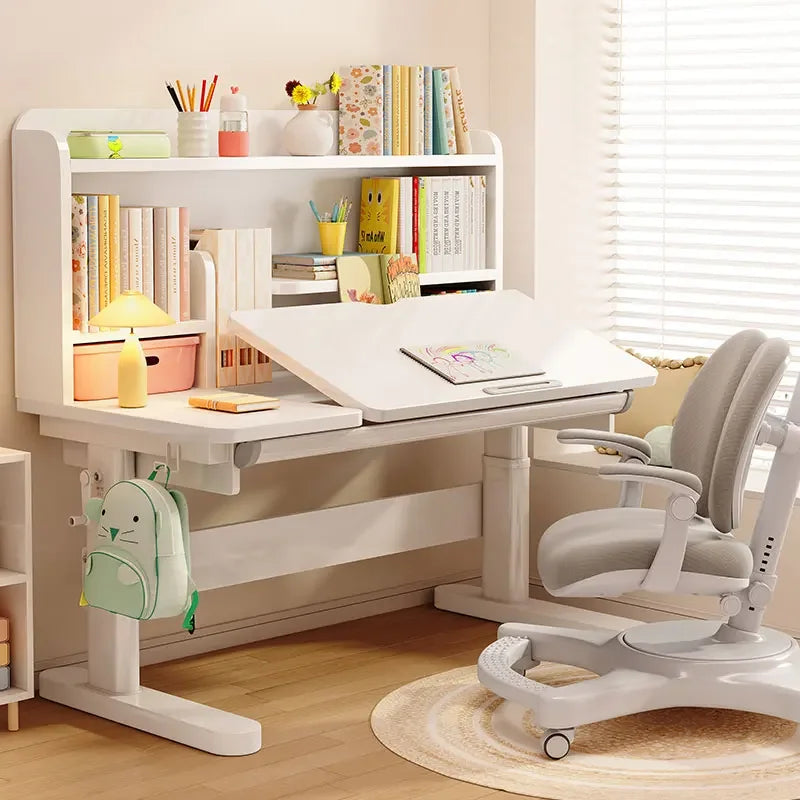 Escritorio pequeño, mesa de estudio, mobiliario escolar, aula, mesas para niños, juego de niños de primaria, silla, suministros para habitación de estudiantes