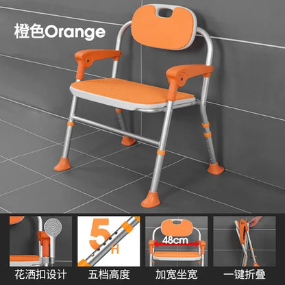 Chaise de salle de bain pliante pour douche, toilettes, pot accroupi, tabouret pour enfants, sauna portable, tabouret haut pour personnes âgées, meubles tendance