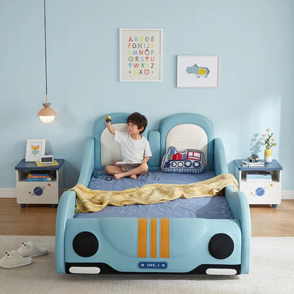 Cama infantil moderna de lujo, bonita y cómoda, juego de dormitorio para niños tamaño queen, muebles