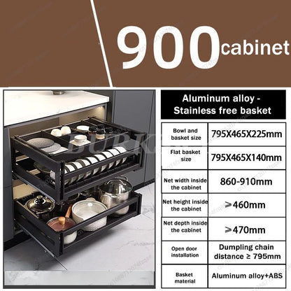 Gabinete de cocina y canasta de esquina de almacenamiento Estante para platos de condimentos incorporado Estante para platos extraíble completamente abierto y giratorio Suministros de almacenamiento