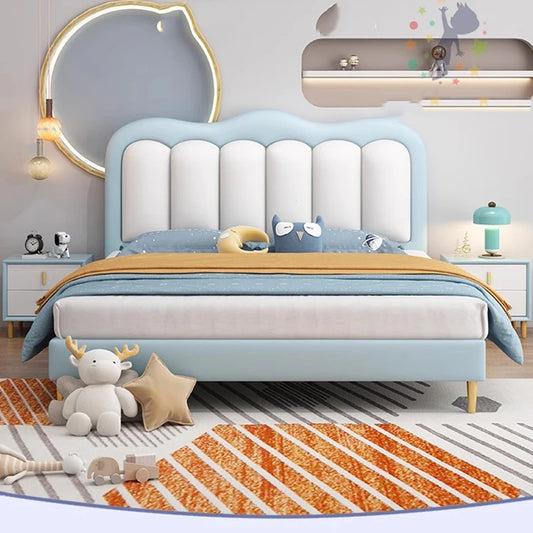 Massage Headboards Children Bed Frame Day Wood Sleeping Teenager Bedroom Children Bed Bouncer Letto A Castello Kids Furniture