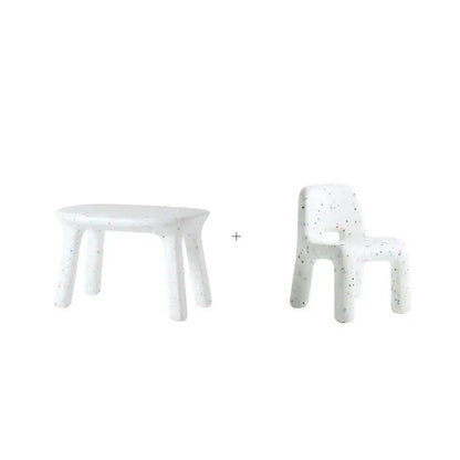 Plastic Study Table and Chairs Set for Kids Table Chair Stool Kindergarten Plastic Children Strong Durable Tables Furniture