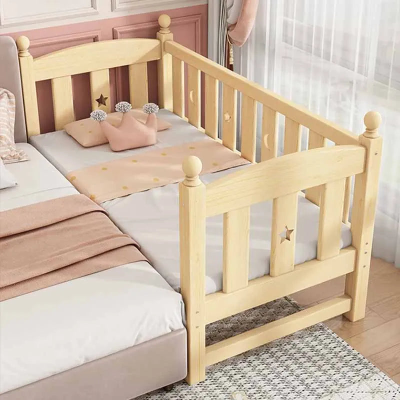 Safety Single Kids Bed Set Usa Railing Wooden Luxury Children Beds Girl Play Small Literas Multifuncional Home Decoration