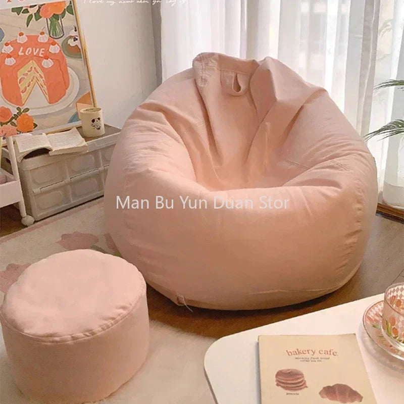 Canapé Pouf Inclinable Rose Salon Fauteuil Relax Simple Remplissage Confortable Bureau Salles Et Canapés Meubles Offres Meubles