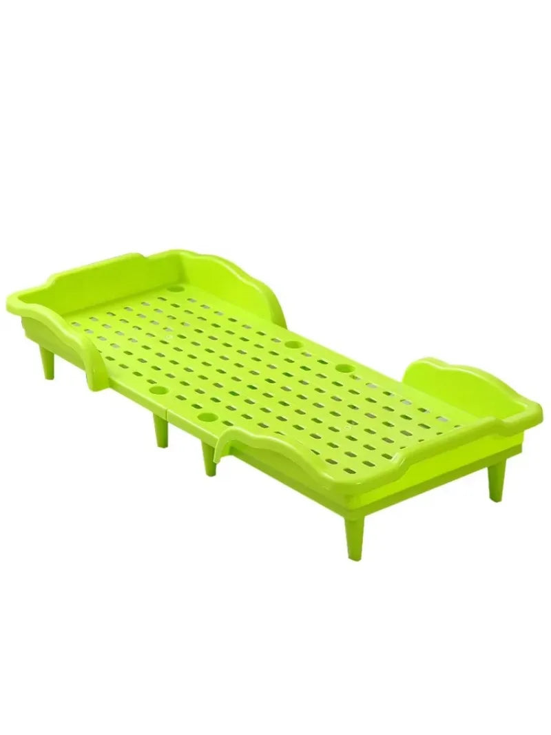 Muebles de cama plegables empalmables para niños Muebles portátiles para bebés Cama para el almuerzo de los niños en el jardín de infantes Cama apilable para niños pequeños