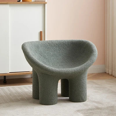 Silla con patas de elefante MOMO para niños, diseño nórdico, individual, sencilla, creativa, con asiento de terciopelo de cordero, taburete de elefante