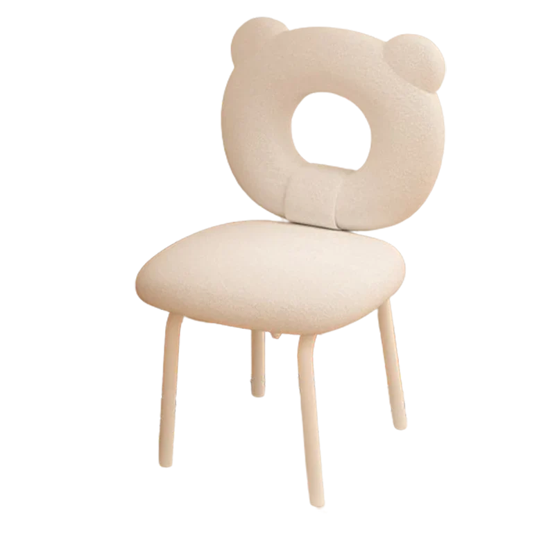 Chaise de vanité portable mignonne et élégante pour enfants, tabouret de maquillage mobile en métal, design, chaise de vanité pour salle de maquillage